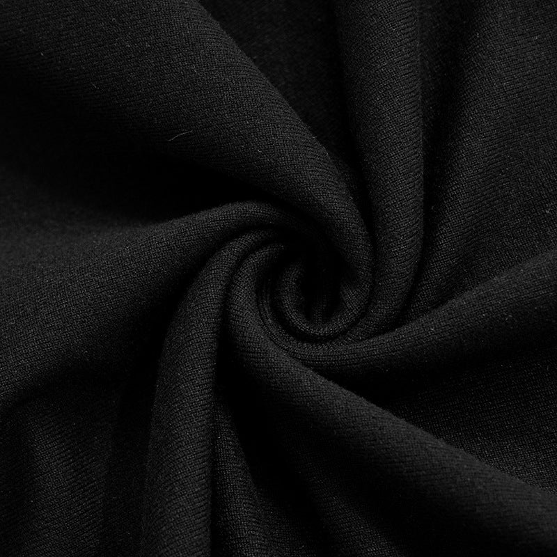 Drop Waist Dresses - Women's Solid Color Sleeveless Strap Stitching Short Dress