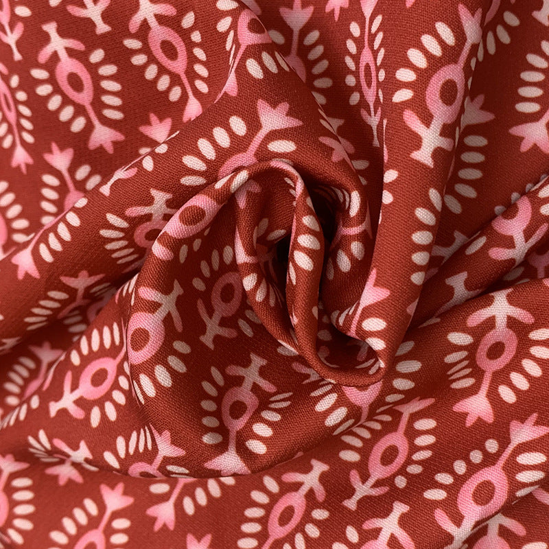 Temperament Printed Long Sleeve Top Coat