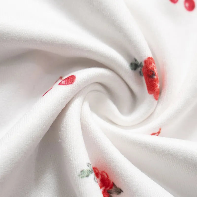 Cherry Printed Cami Tie-Back Summer Top