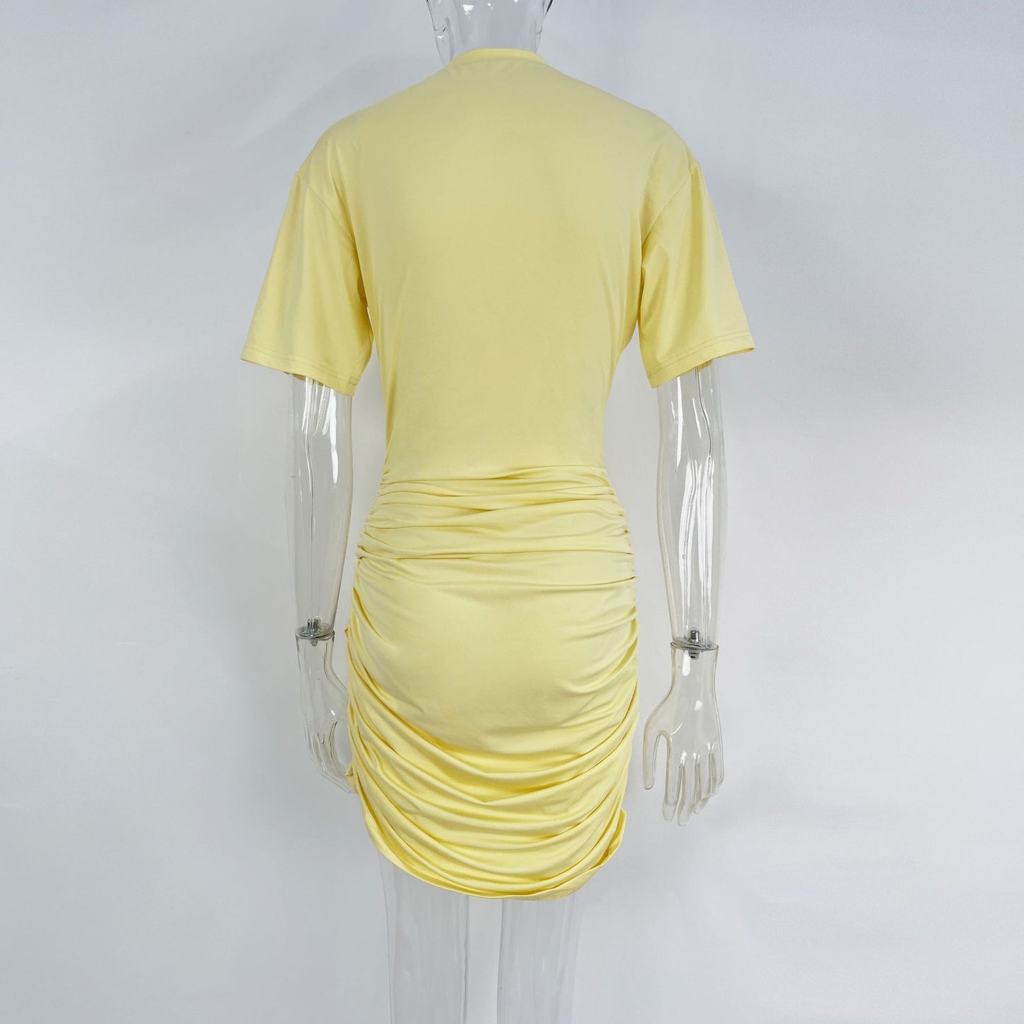 Knitted Slim Fit Slimming Women T-shirt Skirt