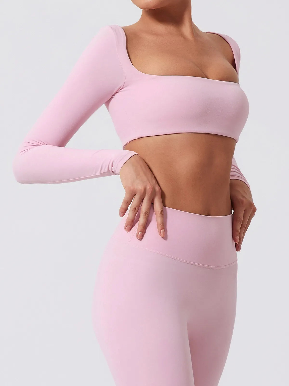 Fitness Sports Suits - Seamless Stretch Fitness Matching Set for Indoors & Outdoors