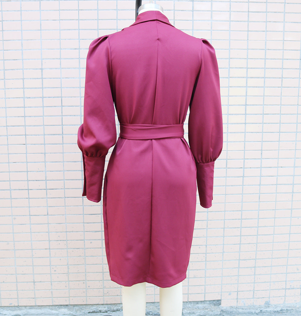 Long Sleeve Commuter Office Dress Women
