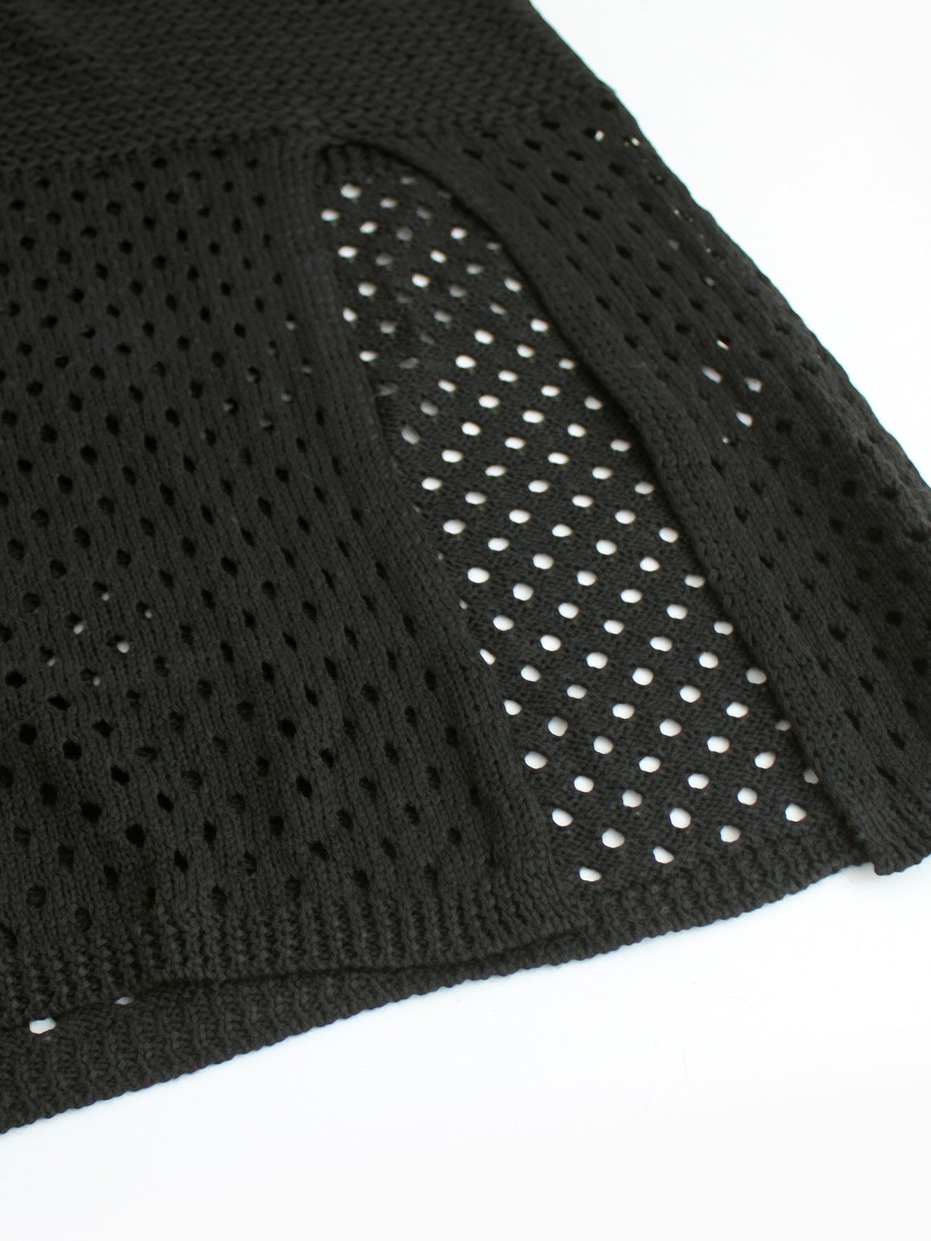 Knit Dresses - Knitted Long Hollow Sling Slit Dress