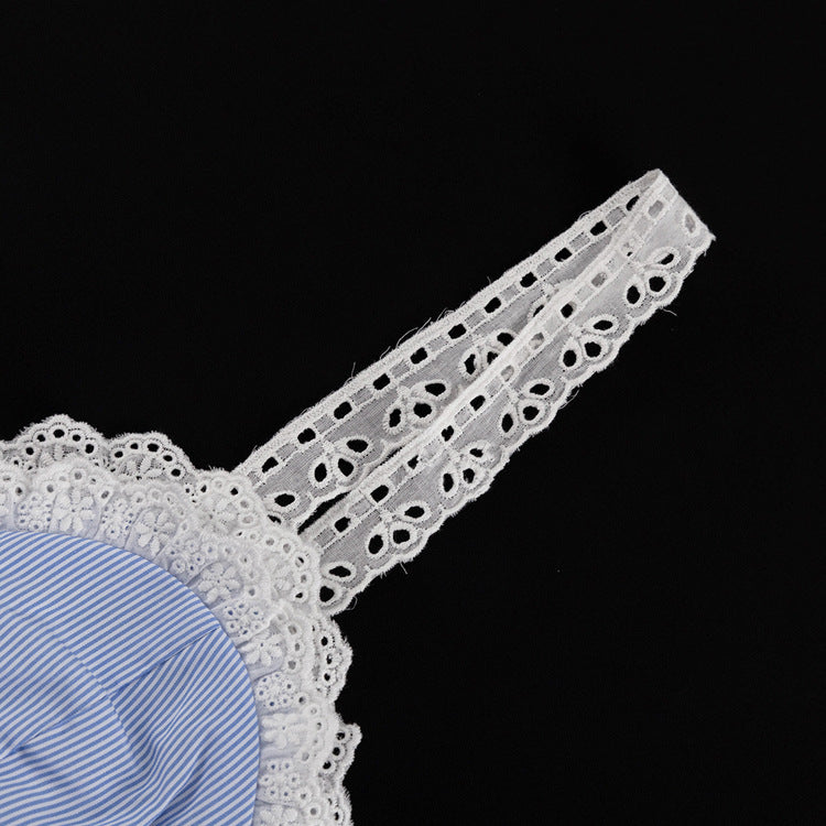 Skirt Set - Lace Splicing Sling Vest High Waist Big Swing Skirt Two-piece Set