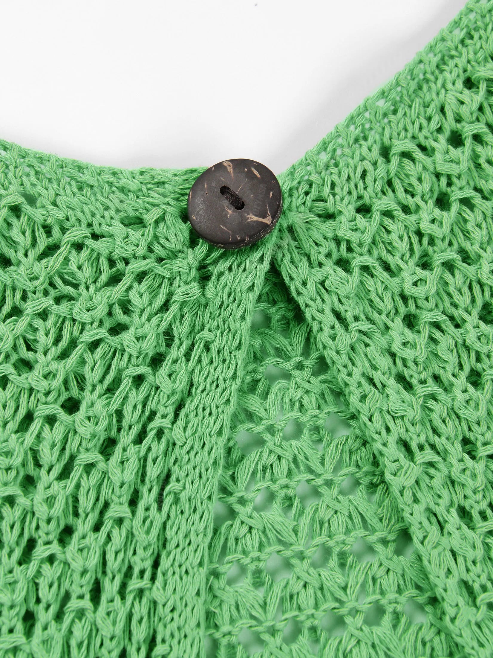 Beach Dresses - Beach Knit Cover-Up Dress with Cutouts