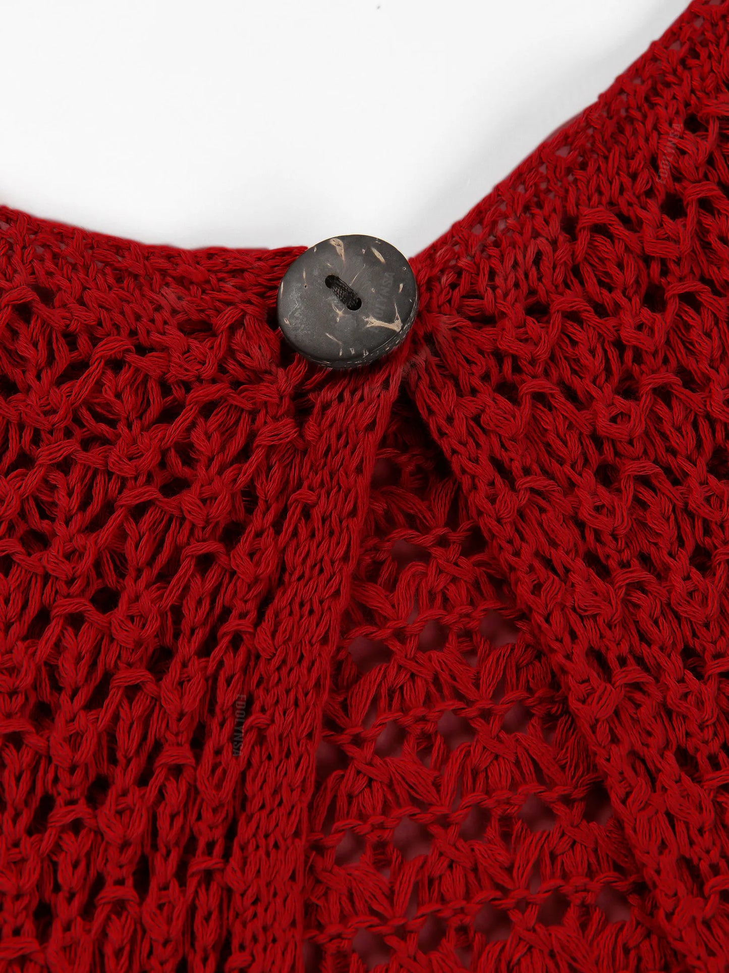 Beach Dresses - Beach Knit Cover-Up Dress with Cutouts