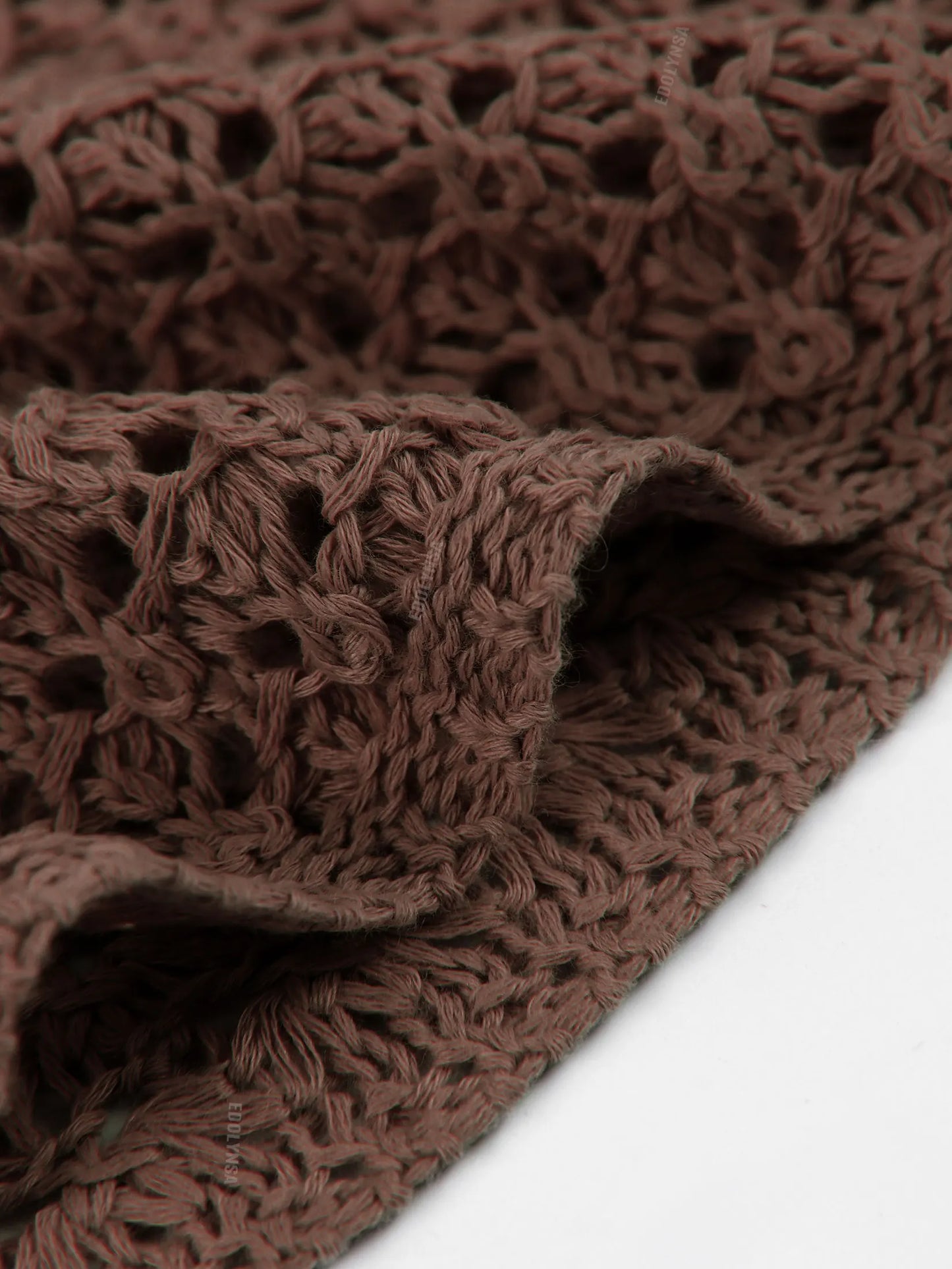 Beach Dresses - Beach Knit Cover-Up Dress with Cutouts