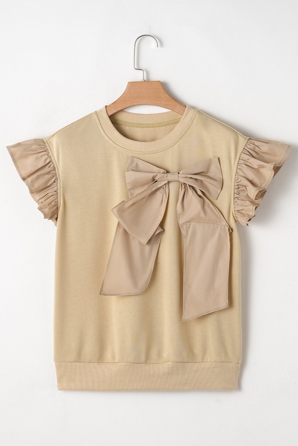 Blouses & Shirts - Casual Bow Front Top for Women