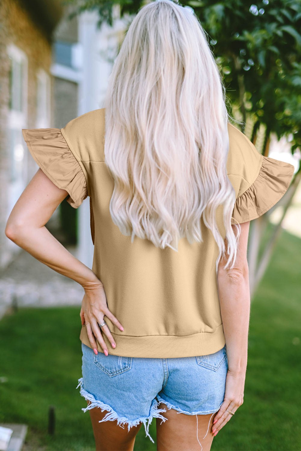 Blouses & Shirts - Casual Bow Front Top for Women
