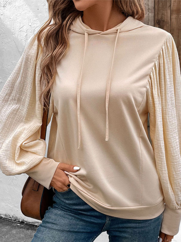 Women Fancy Hoodie with Balloon Sleeves