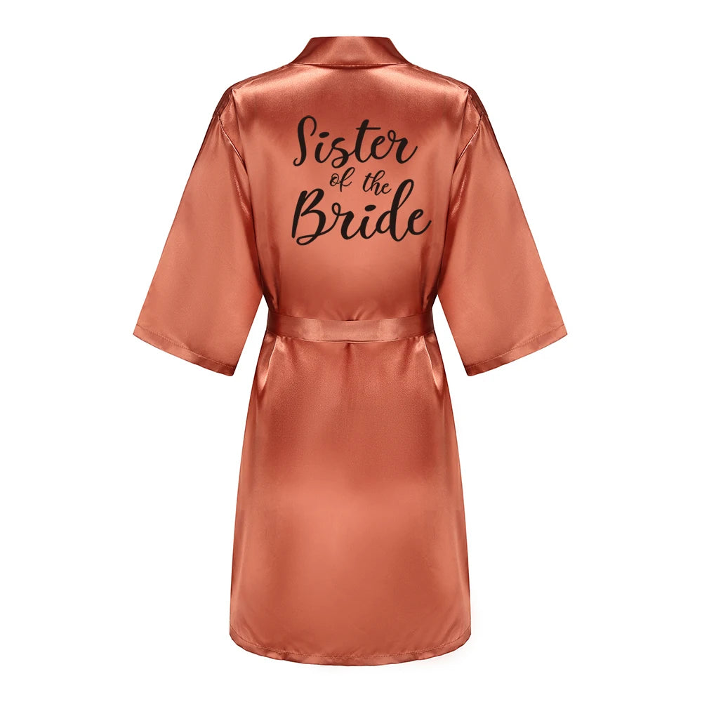Bridal Shower Party - Personalized Metallic Copper Bridal Party Robes