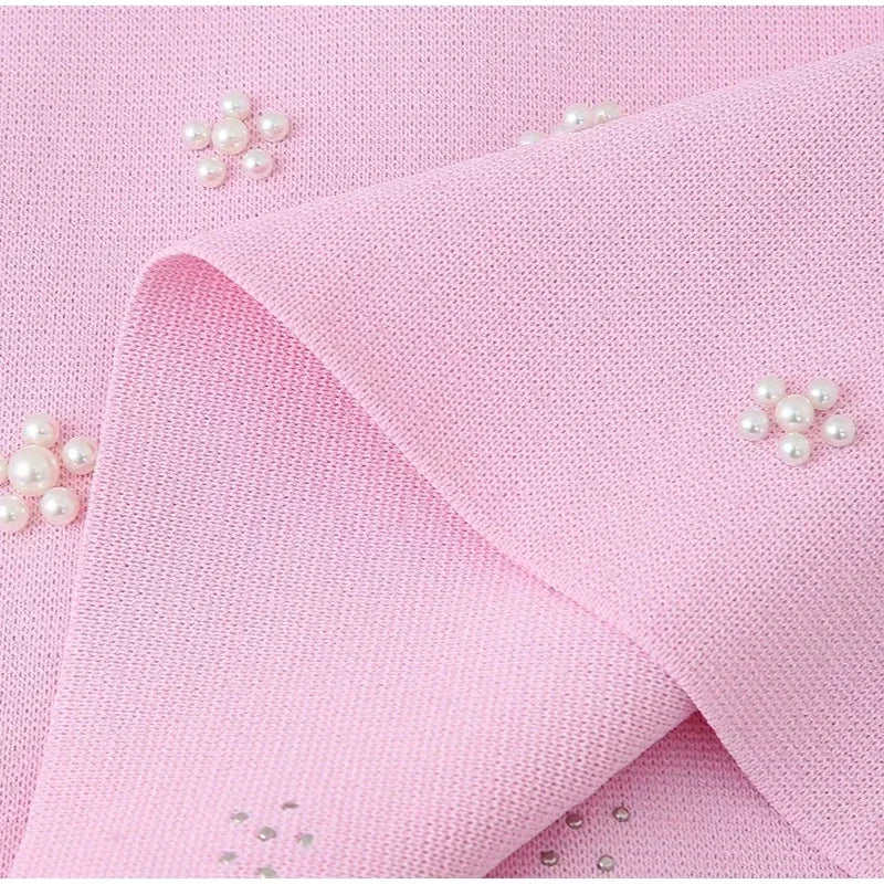 Cami Dresses- Summer Sundress with Floral Beads and Pearls- - Pekosa Women Fashion