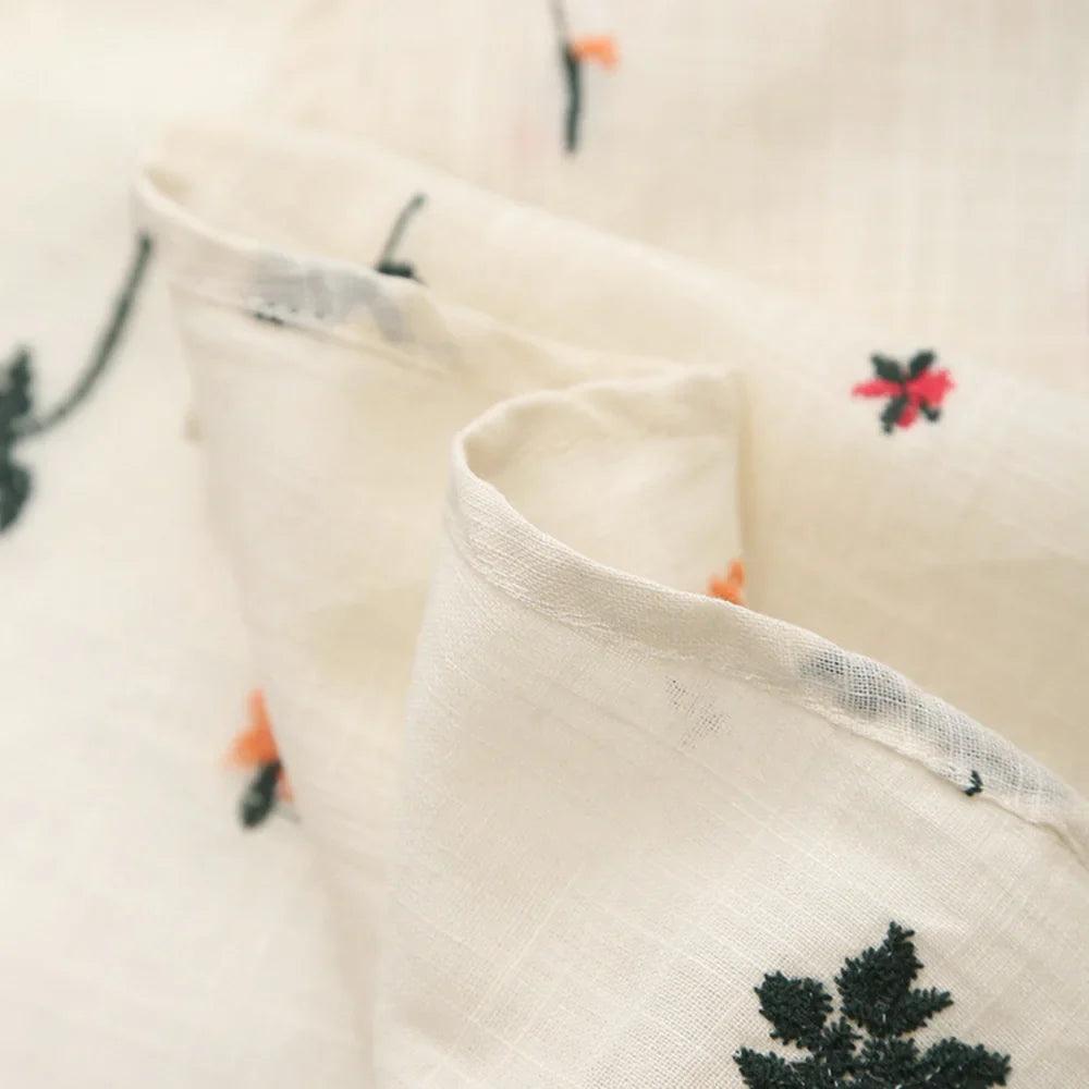 Cami Dresses- Summer Dress with Lace-Up Back and Embroidery- - Pekosa Women Fashion