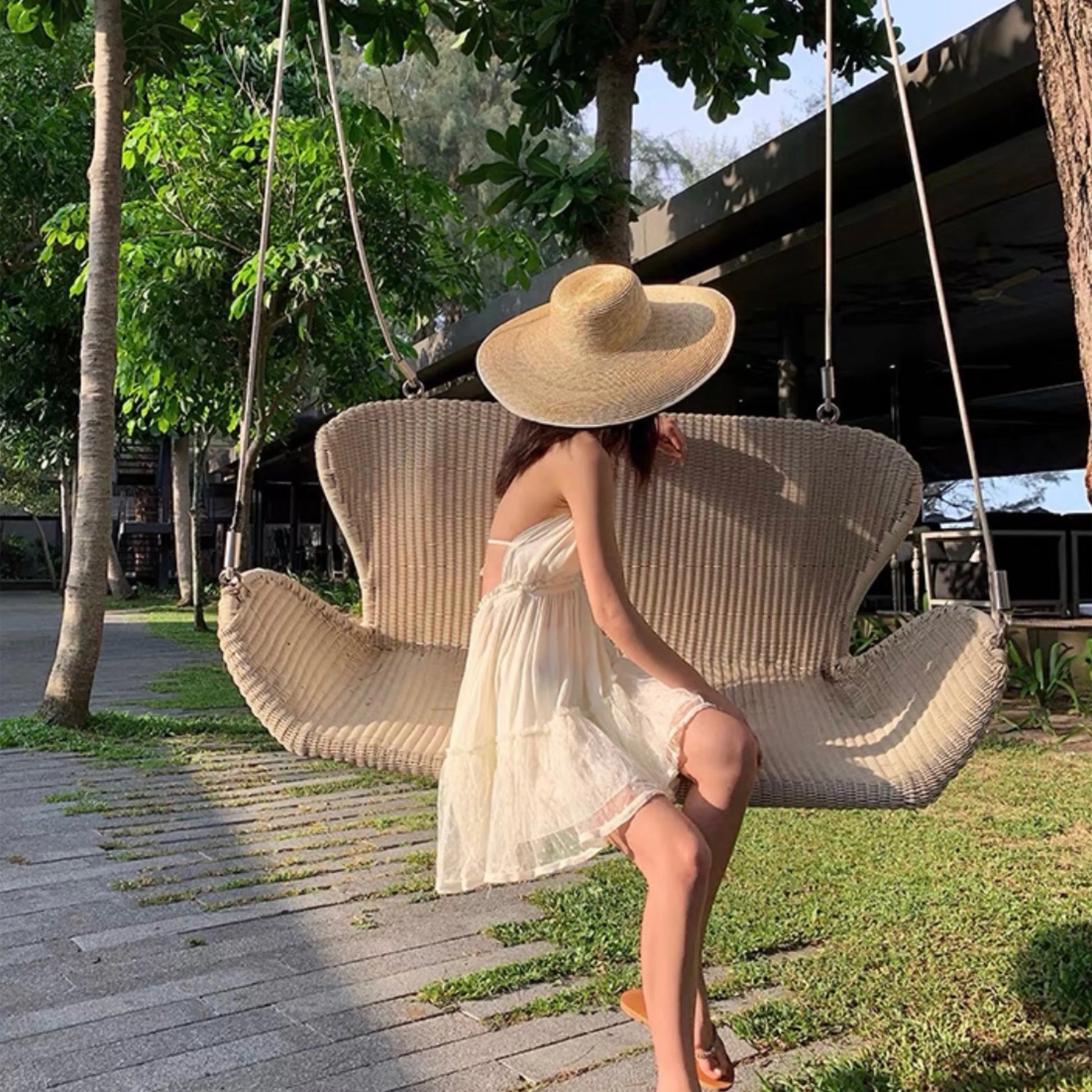 Cami Dresses - Summer Halter Neck Empire Dress for Festive Occasions