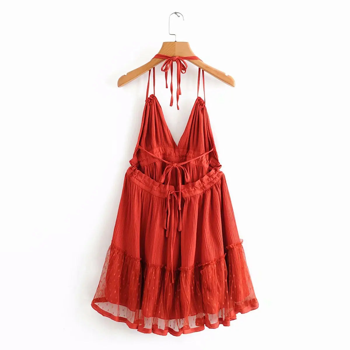 Cami Dresses - Summer Halter Neck Empire Dress for Festive Occasions