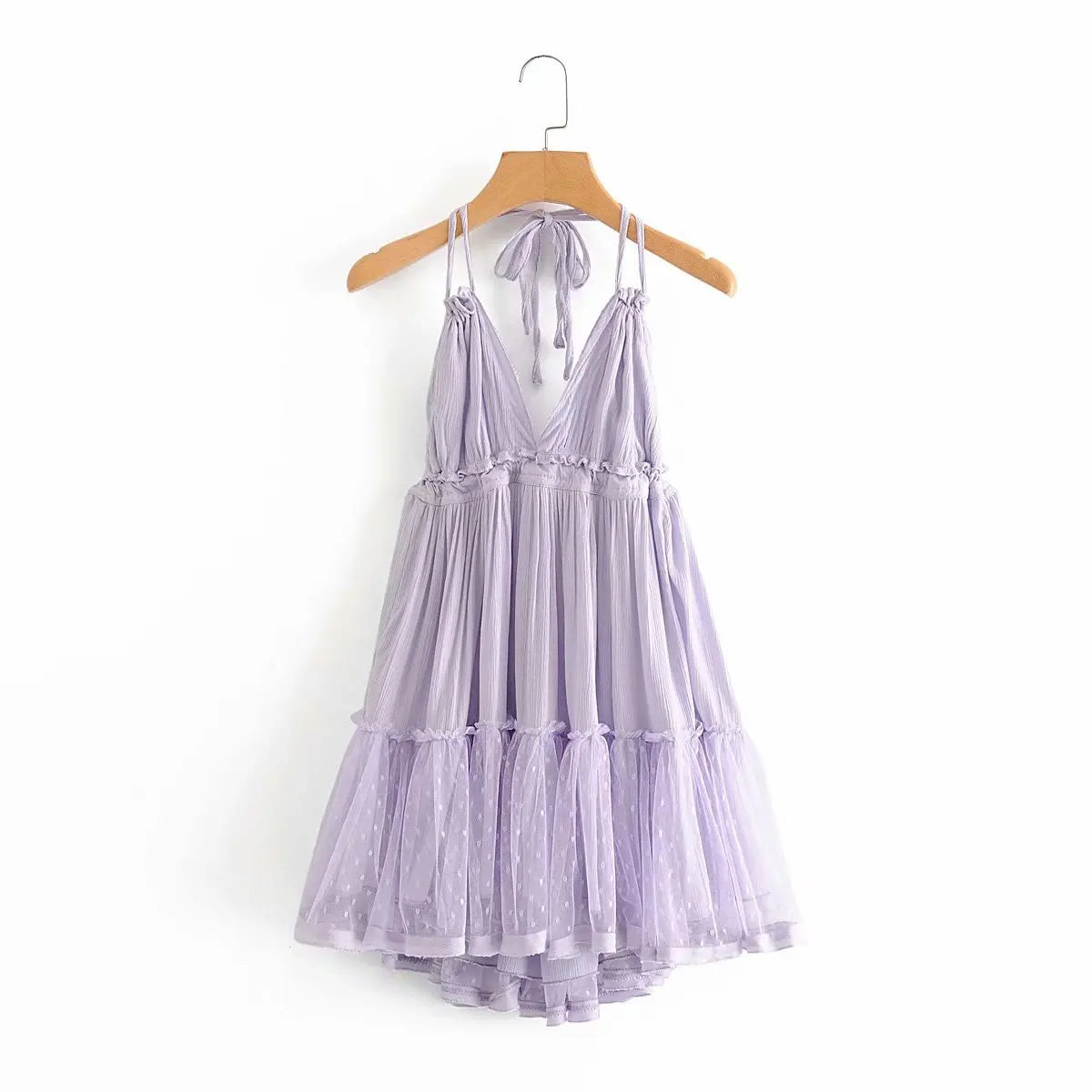 Cami Dresses - Summer Halter Neck Empire Dress for Festive Occasions