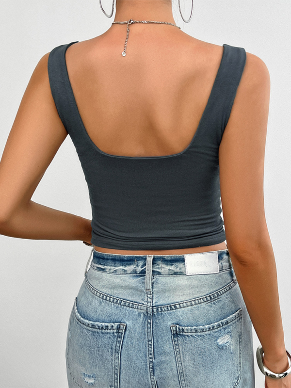 Essential Slim Fit Camisole mit gerüschter Brustpartie für Damen