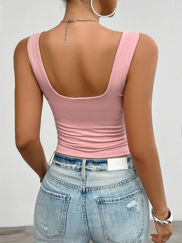 Essential Slim Fit Ruched Bust Cami for Women