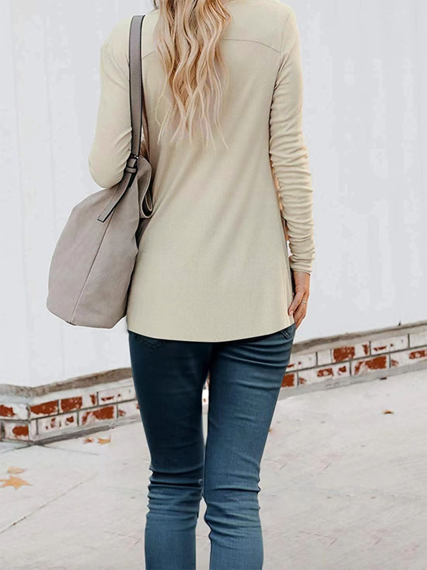 Cardigans- Boyfriend Cardigan for Casual Outings Fall Layering