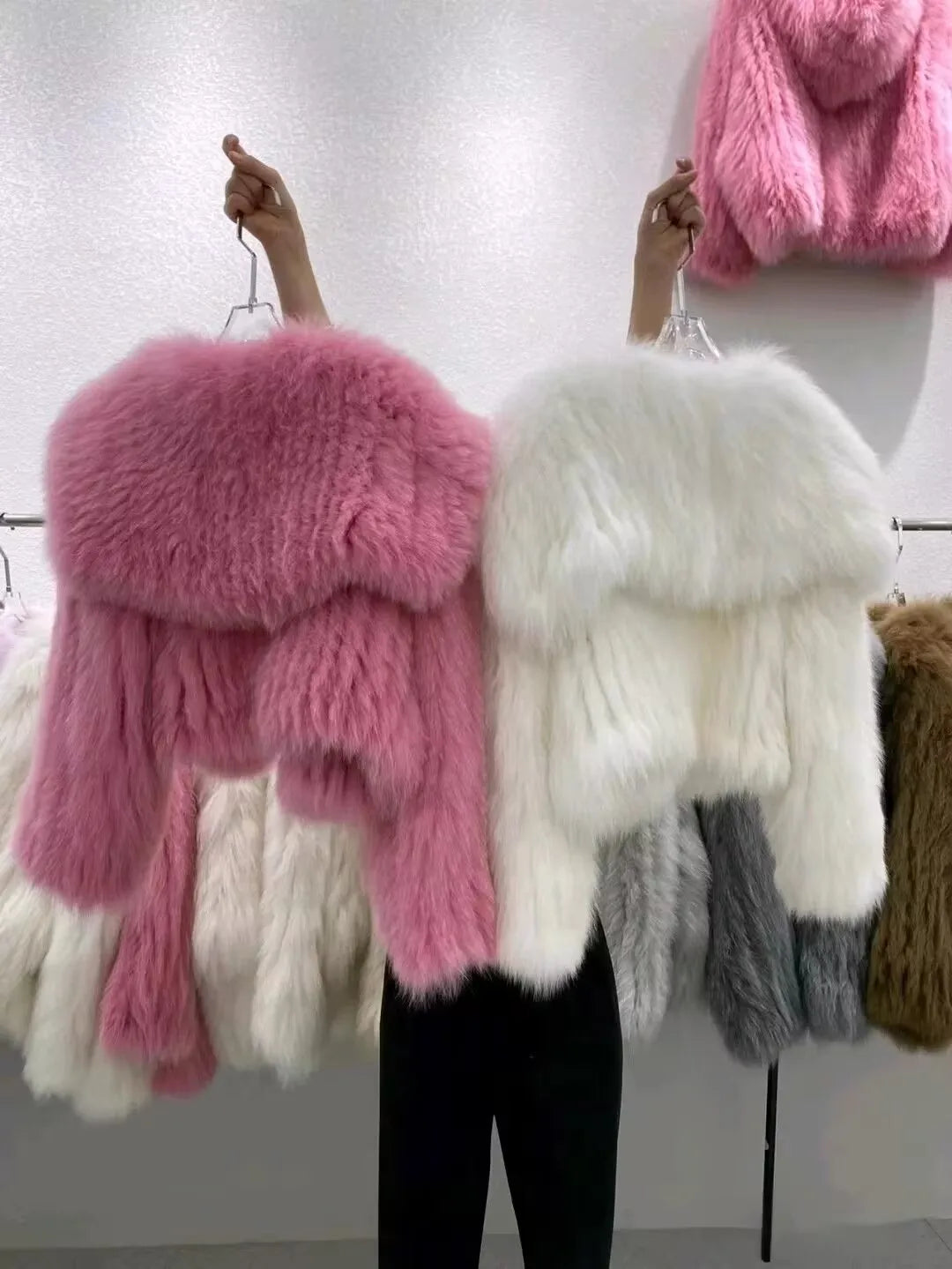 Coats - Women’s Luxurious Faux Fur Jacket for Winter Nights