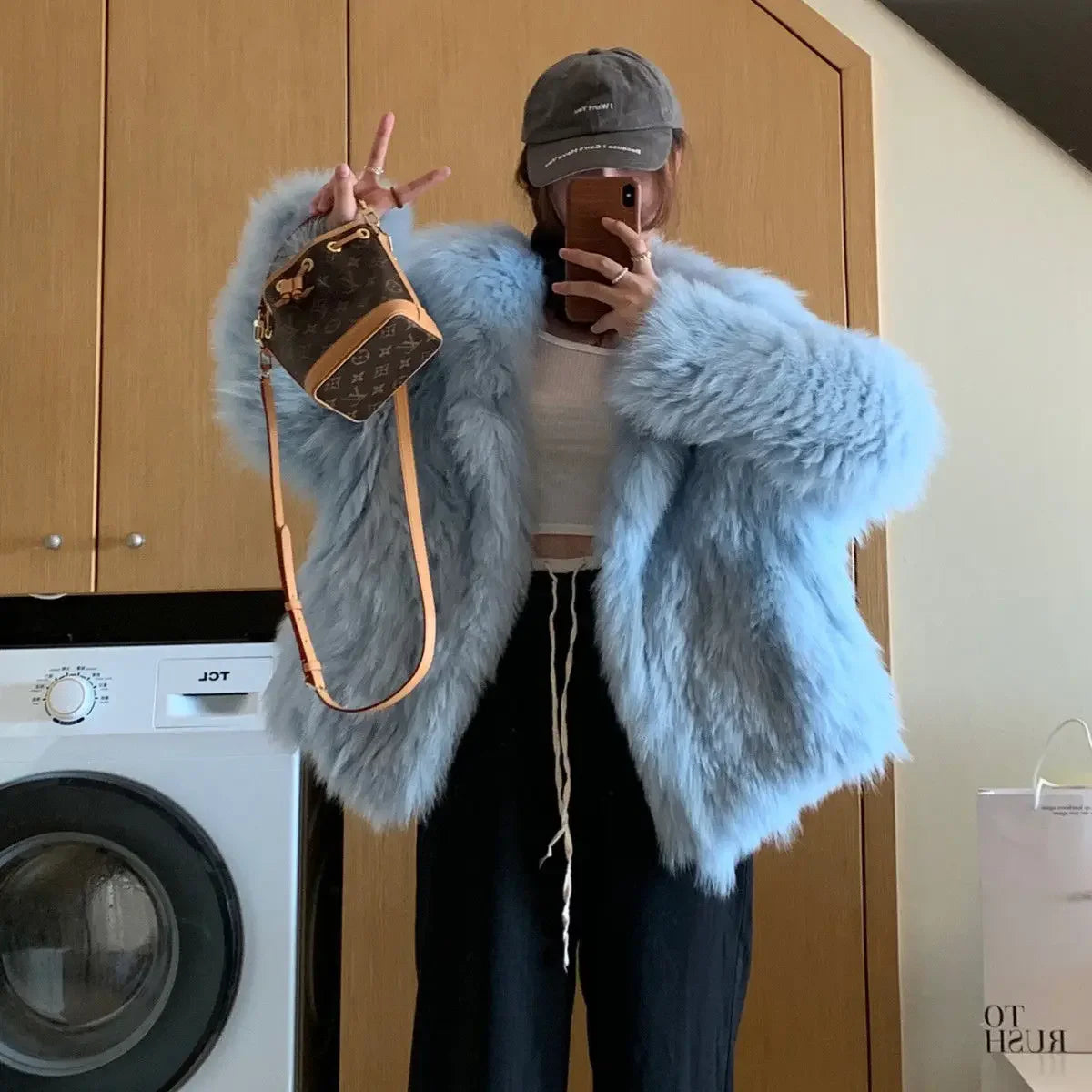 Coats - Women’s Luxurious Faux Fur Jacket for Winter Nights