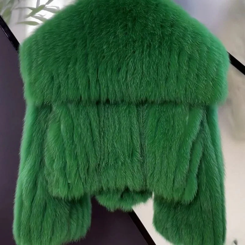 Coats - Women’s Luxurious Faux Fur Jacket for Winter Nights