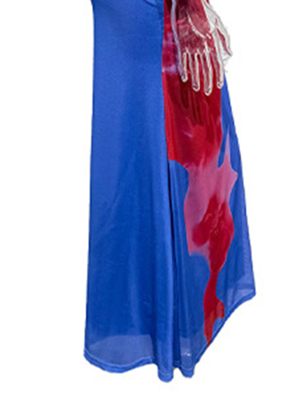 Cocktail Dresses - Abstract Floral Cocktail Dress