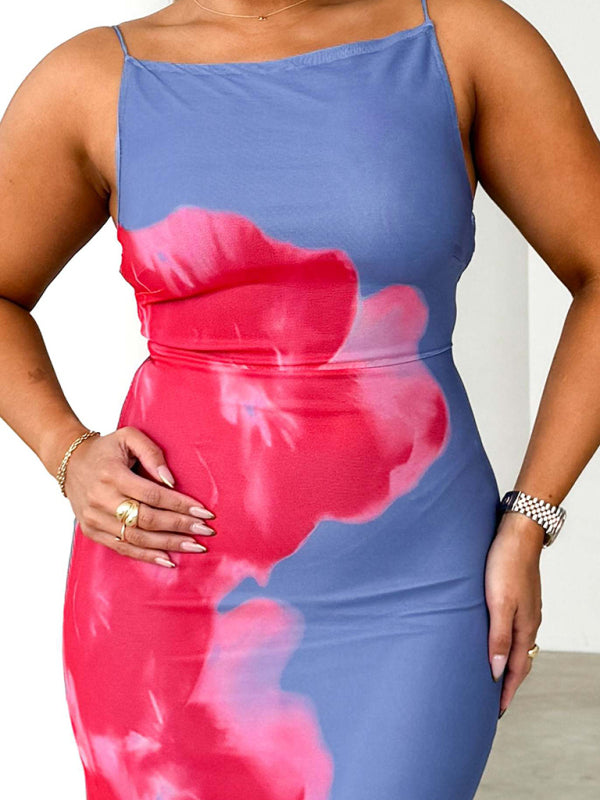 Cocktail Dresses - Abstract Floral Cocktail Dress