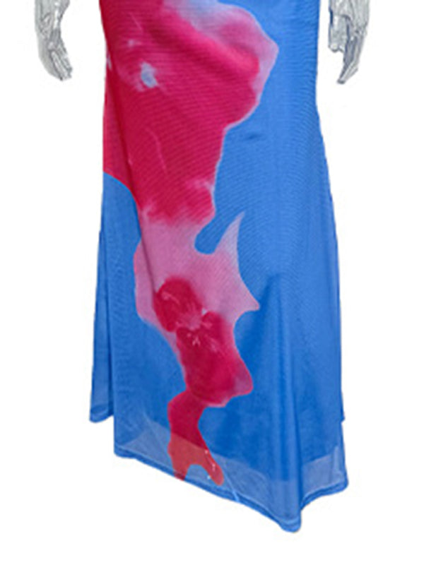 Cocktail Dresses - Abstract Floral Cocktail Dress