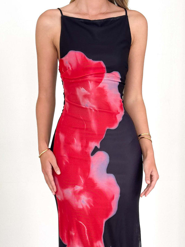 Cocktail Dresses - Abstract Floral Cocktail Dress