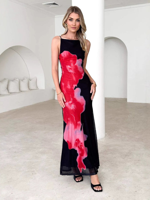 Cocktail Dresses - Abstract Floral Cocktail Dress