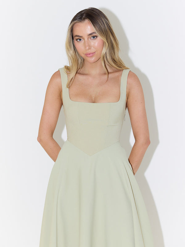 Cocktail Dresses - Classic Fit and Flare Cocktail Dress in Tea Length