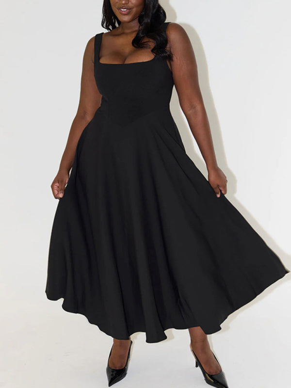 Cocktail Dresses - Classic Fit and Flare Cocktail Dress in Tea Length