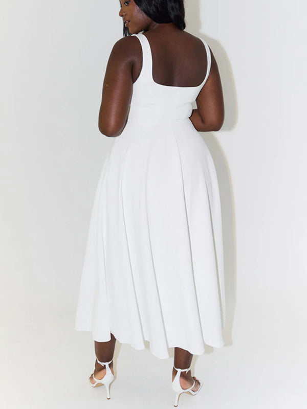 Cocktail Dresses - Classic Fit and Flare Cocktail Dress in Tea Length