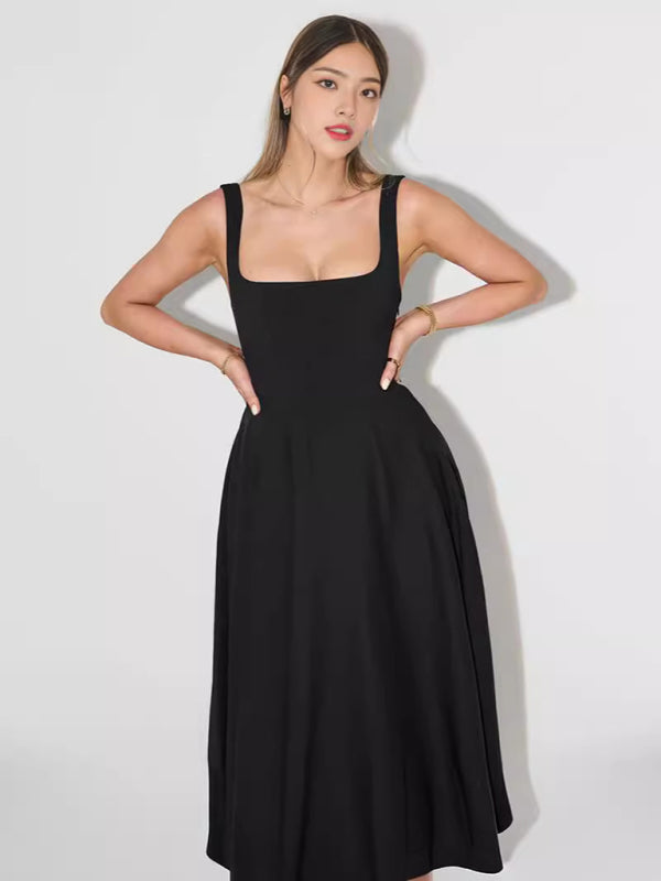 Cocktail Dresses - Classic Fit and Flare Cocktail Dress in Tea Length