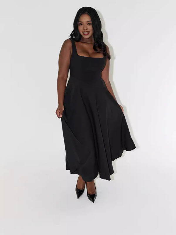 Cocktail Dresses - Classic Fit and Flare Cocktail Dress in Tea Length