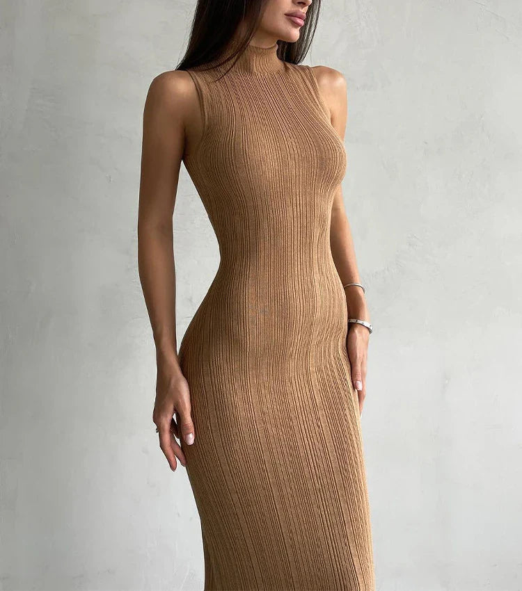 Cocktail Dresses- Elegant Form-Fitting Dress for Versatile Occasions- - Pekosa Women Fashion