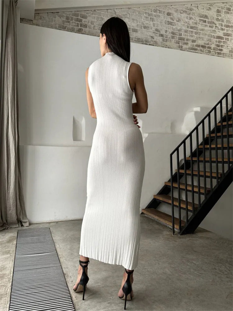 Cocktail Dresses- Elegant Form-Fitting Dress for Versatile Occasions- - Pekosa Women Fashion