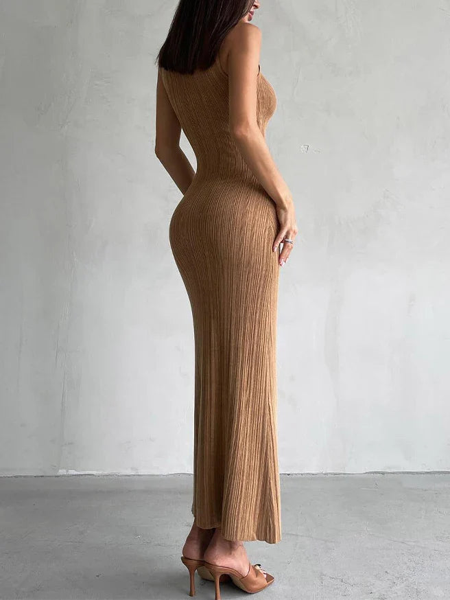 Cocktail Dresses- Elegant Form-Fitting Dress for Versatile Occasions- - Pekosa Women Fashion