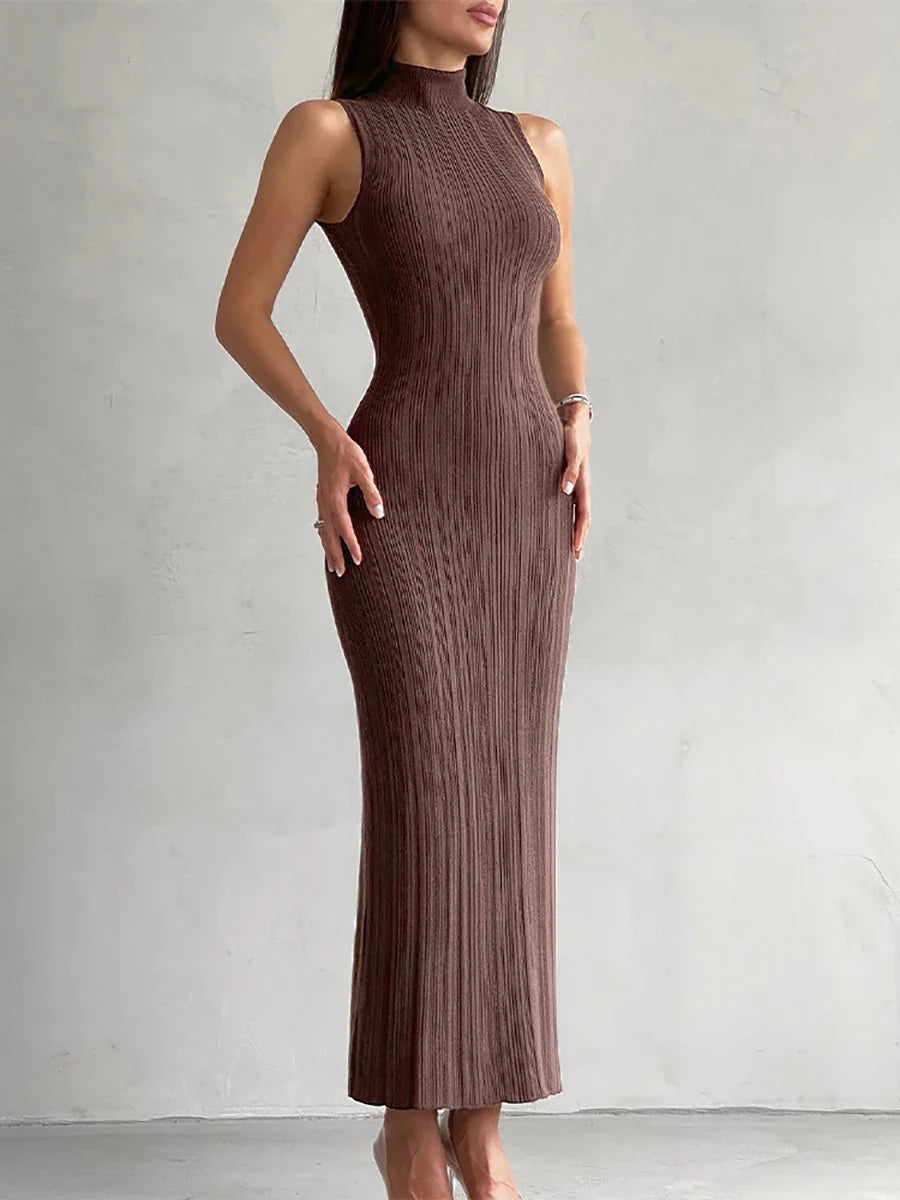 Cocktail Dresses- Elegant Form-Fitting Dress for Versatile Occasions- - Pekosa Women Fashion