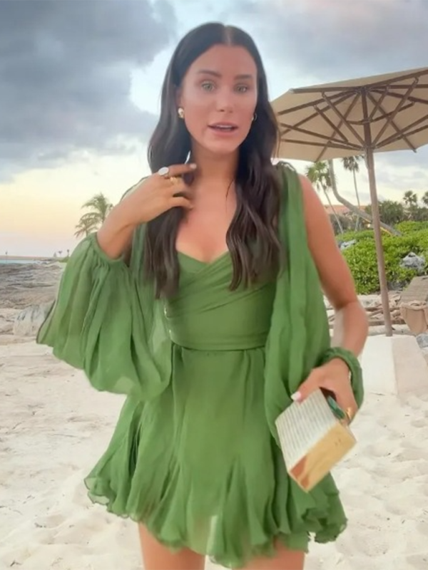 Cocktail Dresses- Mini Dress with Dramatic Sleeves for Wedding Guests & Parties- - Pekosa Women Fashion