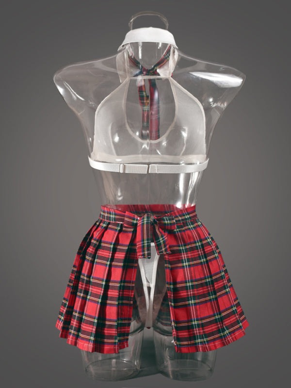 Cosplay - Custom Gingham Sexy Lingerie Garter Set for Women