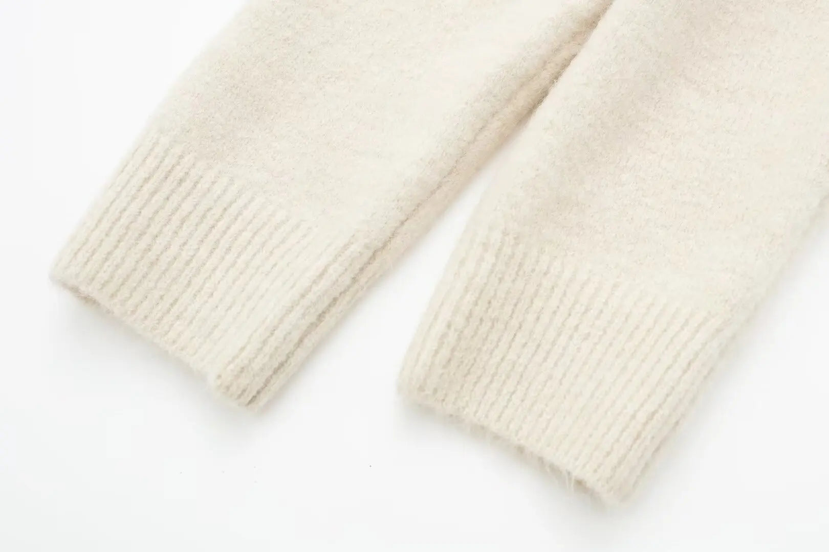 Crop Cardigans - High Neck Sweater Crop Buttoned Cardigan for Women