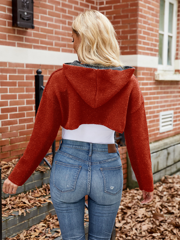 Crop Sweaters - Cropped BOO Sweater Halloween Hoodie