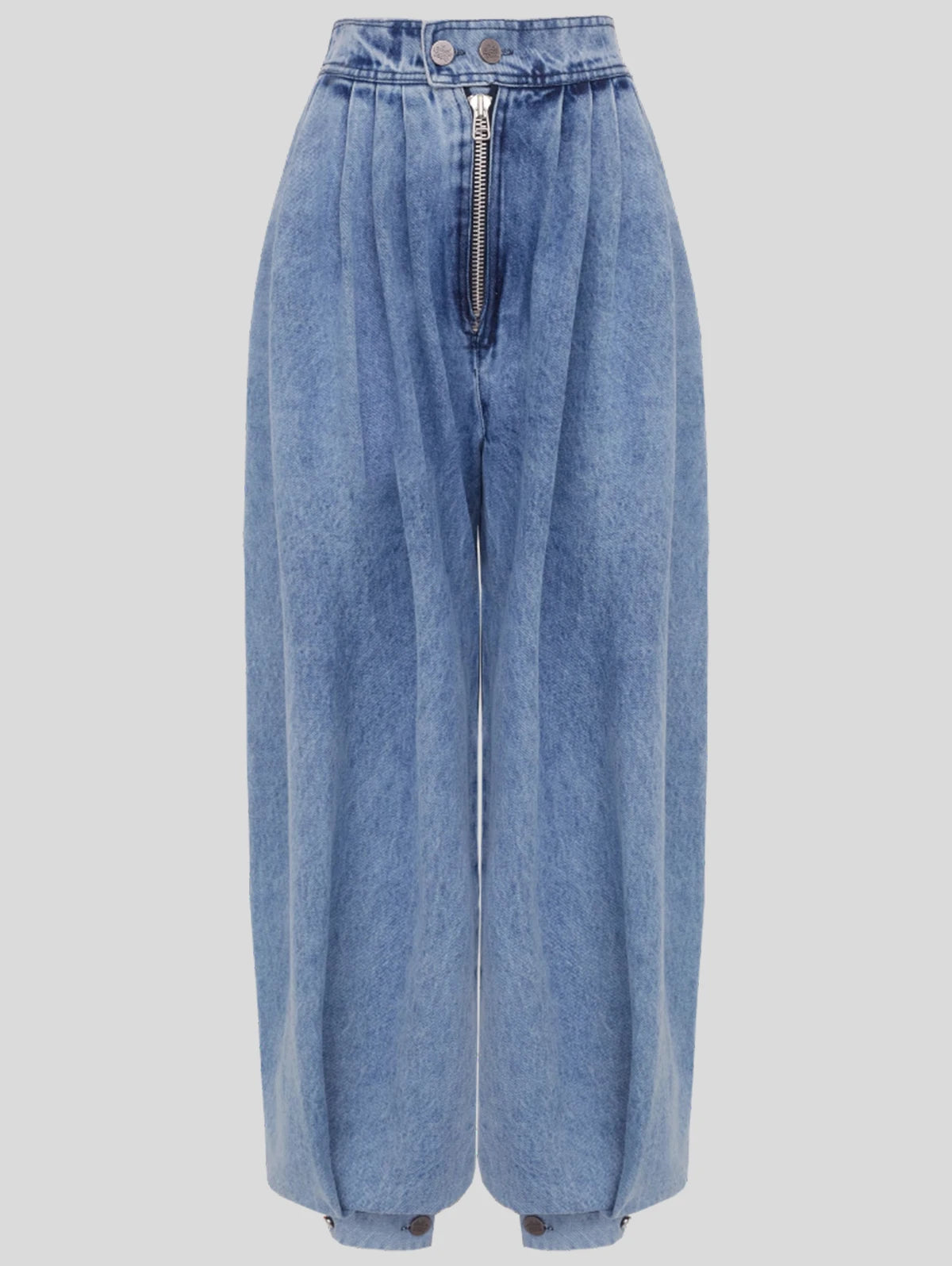 Denim Pants - Summer Breeze Paperbag Waist Jeans - Perfect for Casual Days