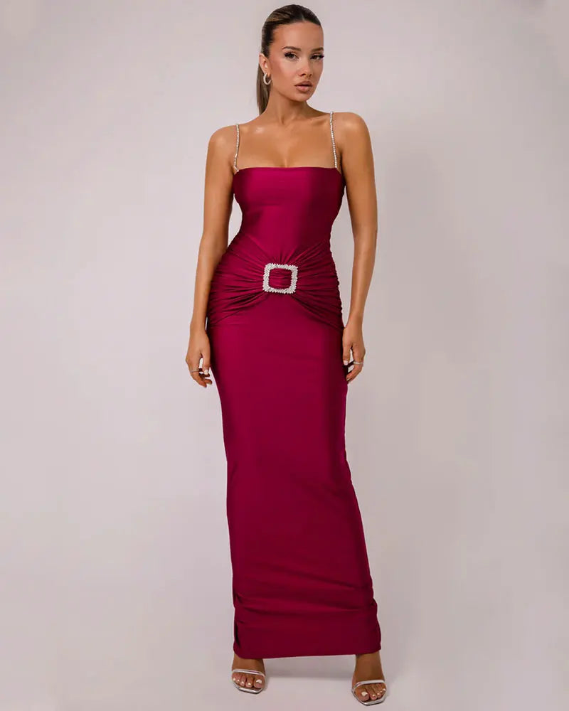 Elegant Dresses- Sheath Maxi Dress Gown for Award Ceremonies- - Pekosa Women Fashion