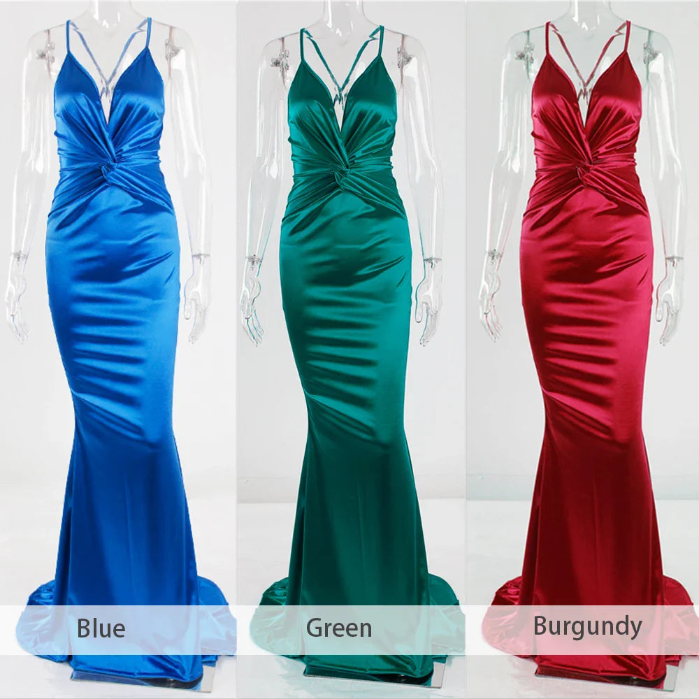 Elegant Dresses- Prom Vibrant Blue Sweep Train Gown - Mermaid Dress for Gala Nights- - Pekosa Women Fashion
