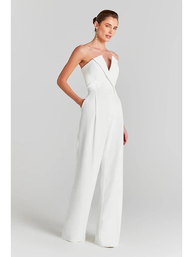 Elegant Jumpsuits - Pearls Bodysuit & Formal Jumpsuit for Women