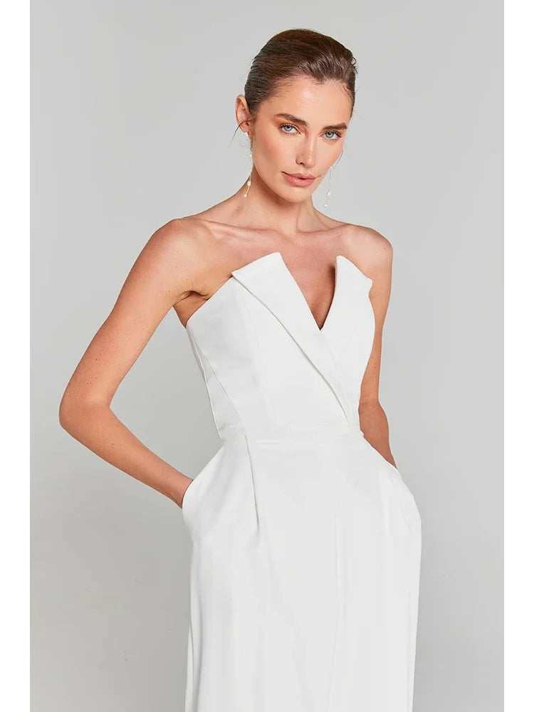 Elegant Jumpsuits - Pearls Bodysuit & Formal Jumpsuit for Women