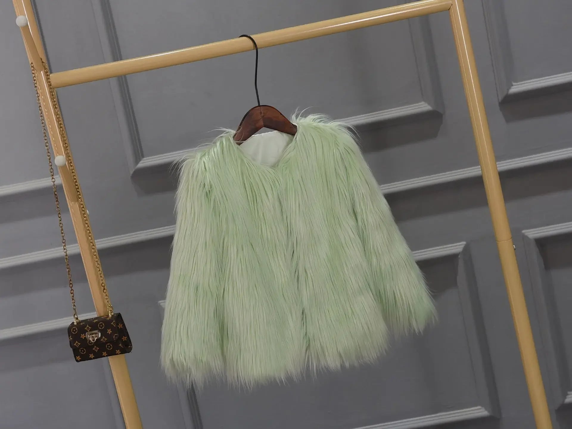 Faux Fur Jackets - Women’s Fancy Faux Fur Coat - Thick Warm Jacket